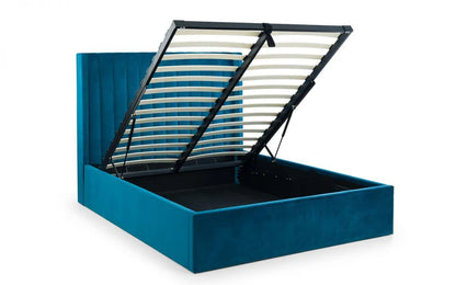 DARNALL OTTOMAN STORAGE BED FRAME HIGH HEADBOARD