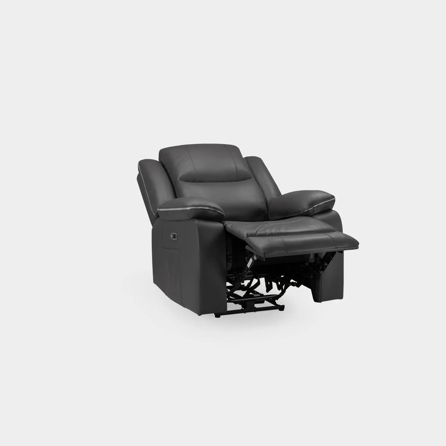 Harald Electric Recliner Sofa Black Armchair Darnall Furniture
