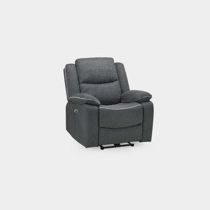 Harald Electric Recliner Sofa Black Armchair Darnall Furniture