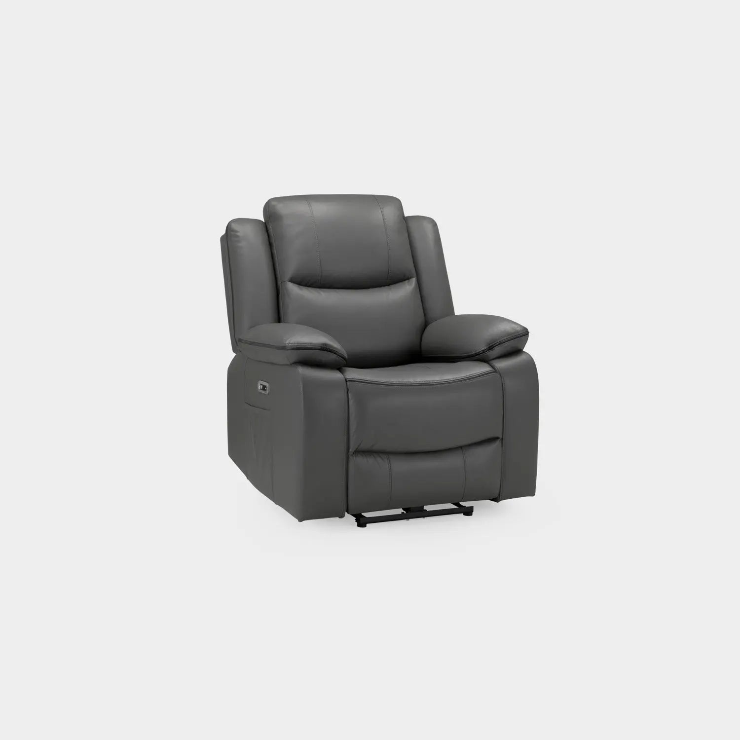 Harald Electric Recliner Sofa Black Armchair Darnall Furniture