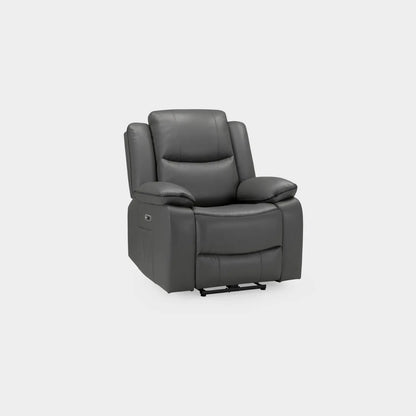 Harald Electric Recliner Sofa Black Armchair Darnall Furniture