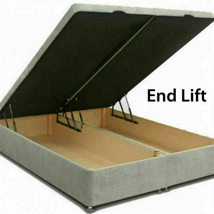 Darnall Divan Ottoman Storage Bed Frame Base with Headboard