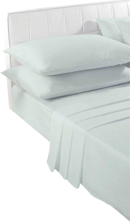 2 Pack Pillowcases Polycotton Plain Dyed Bed Room Pair of Pillow Covers