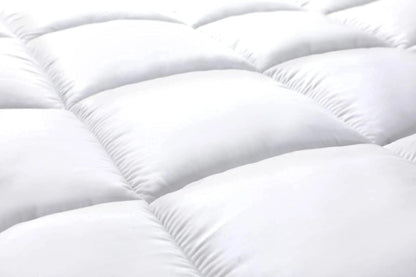 4-Inch Deep Microfiber Mattress Topper 10cm Thick with Fitted Sheet