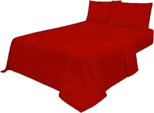 4 Piece Bedding Set Polycotton Fitted Sheets With Pillowcase & Flat Sheet Darnall Furniture